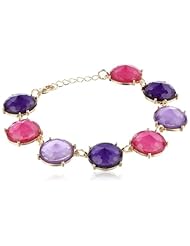 Tonal Faceted Lucite Bracelet, 8"