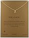 Dogeared Sterling Silver Thanks Reminder Necklace, 18