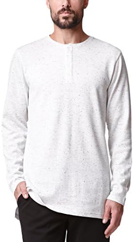 On The Byas Mens Thermal Drop Henley T-Shirt