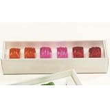 Beaded Napkin Rings (set of 6) - Orange/Red/Pink