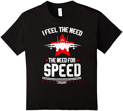 Kids I Feel The Need - The Need For Speed - Top Gun Shirt 6 Black