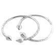 Spear .925 Sterling Silver West Indian Bangles (Pair)
