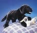Plush Black Labrador Puppy Puppet 20"