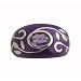 Sterling Silver Purple Enamel with Amethyst Women's Ring, Size 8