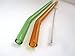 Glass Straws- Bent Green and Amber