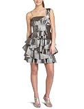Teeze Me Junior's One Shoulder Multi-Tier Skirt