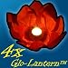 Outdoor Living : 4 x Red Colour Garden / Pond / Water Floating Lanterns
