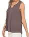 Eliacher Women's Casual Summer Chiffon Blouse 8267 (M,Dark Gray)