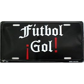 LP - 1114 FUTBOL Gol - Spanish - (Soccer - Goal) License Plate - X321