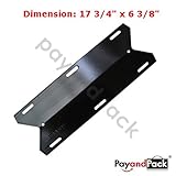 PayandPack 17 3/4� x 6 3/8' MBP 91231 BBQ Barbeque Barbecue Replacement Gas Grill Porcelain Steel Heat Plate Shield Tent Diffuser Deflector for Costco Kirland, Glen Canyon, Jenn-Air, Nexgrill, Sterling Forge, Lowes Model Grills
