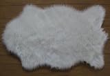 Faux Animal Skin Hide Rug 2 x 4 (WHITE)