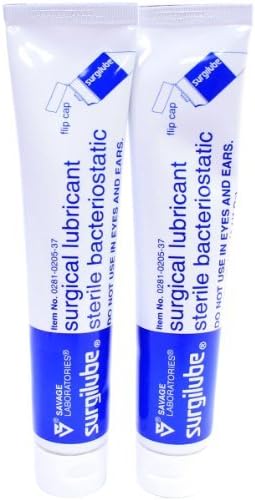 Surgilube Lubricating Jelly Sterile - 4.25 oz Flip Top Tube - Pack of 2 Tubes by Surgilube