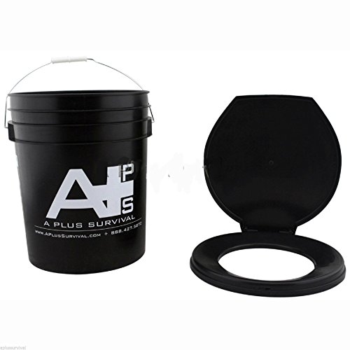 Galleon Portable Toilet 5 Gallon Bucket W/ Seat Lid
