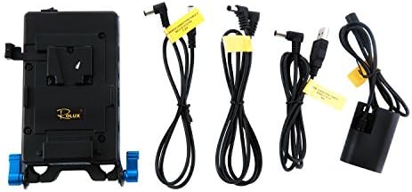 RoluxRL-VFU1 Adapter Kit V Mount to USB & 5 Dif Cords (Black)