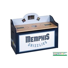 Memphis Grizzlies Kid's Storage Toy Box by Guidecraft