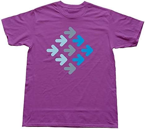 Men Three Color Arrows Nine Arrows Custom Retro Purple T-Shirt By RRG2G