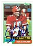 Steve Bartkowski Autographed/Hand Signed football card (Atlanta Falcons) 1981 Topps #390