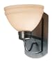 Kenroy Home 90051CBZ Odyssey One-Light Sconce, Copper Bronze with White Opal Globe