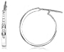 10k White or Yellow Gold Diamond Channel Hoop Earrings (1/4 cttw, H-I Color, I3 Clarity)