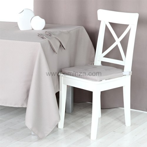 Nappe rectangulaire Pixels Taupe
