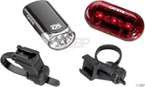 Cateye EL-135 and TL-LD130R Bicycle Headlight and Tail Light Combination