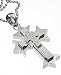 Russell Simmons Stainless Steel Diamond Cross Pendant (1/10 ct. t.w.)