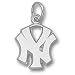 New York Yankees Solid Sterling Silver ''NY'' 1/2'' Pendant