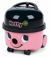Numatic Hetty Vacuum Cleaner 1200W 9 Litre 6.6kg W340xD340xH370mm (Hetty Bagged Cylinder Vacuum Cleaner With Turboflo) Pink - Office Vacuum Cleaner