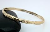 18K Gold Filled Bangle Bracelet - Baby Girls, Toddler, 2-5 Years