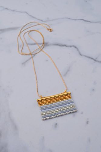 Large Woven Pendant // Grey