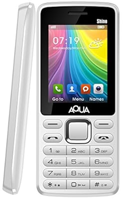 Aqua Shine - 2100 mAh Battery - Dual SIM Basic Mobile Phone - White