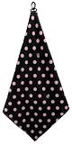 Jacis Gem By Luco Sport Black Pearl Polka Dot Golf Towel
