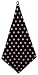 Jacis Gem By Luco Sport Black Pearl Polka Dot Golf Towel