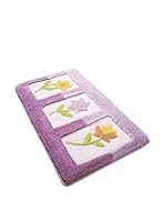 Pandora Set Alfombra de Baño 3 Uds. Anjelik Violeta 60 x 100 cm + 50 x 60 cm + 47 x 50 cm