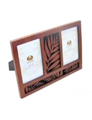From Amazon.com. Click for details:
 Hawaiian Isles Wood Frame - Double - Palm Leaf - 4x6 - CL Hawaiian Isles Wood Frame - Double - Palm Leaf - 4x6 - CL