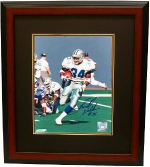 Herschel Walker Autographed/Hand Signed Dallas Cowboys 8x10 Photo Custom Framed