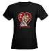 I Love Yorkies Pets Women's Dark T-Shirt by CafePress