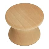 1 Dia Unfinished Wood Knob (2 per Bag)