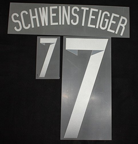 Aktuell DFB Deutschland SCHWEINSTEIGER Flock für Adidas Away Trikot WM 2014 Quali EM 2016