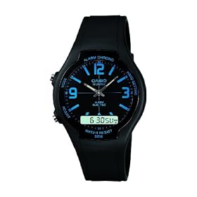 Casio Men's Watch AW-90H-2BVEF with Combi Resin Strap