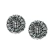 Stud Earrings Sterling Silver - Sunflowers