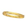14K Yellow Gold Engraved Bangle Bracelet - 7 inches