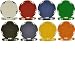 50 Blank 5-spot Dual Color 11.5gm Poker Chips