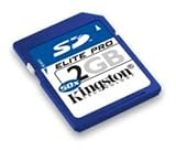 Kingston 2GB 50x Elite Pros SD Card, Memory cards, Flash products