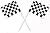 Oasis Supply Cake/Cupcake Topper, Black and White Racing Checkered Flags (1-Pack of 36)
