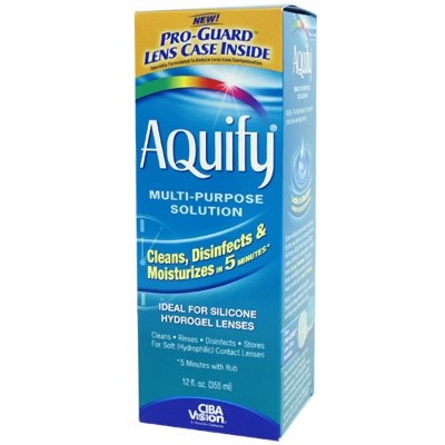 Buy Aquify 5 Minute Multi-Purpose Solution (12 oz.) by Ciba Vision now!