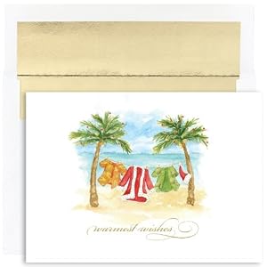 Beach Break Tropical Christmas Cards -