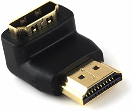 Eyamumo HDMI 90 270 Degree/Right Angle Adapter and HDMI Female to Female Coupler