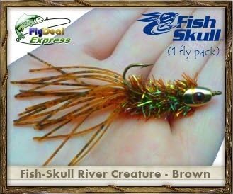 FISH-SKULL RIVER CREATURE BROWN - Streamer (1-fly)