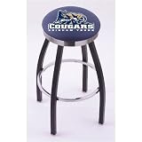 Brigham Young Cougars 25 Single-ring Swivel Bar Stool with Black Accent Ring